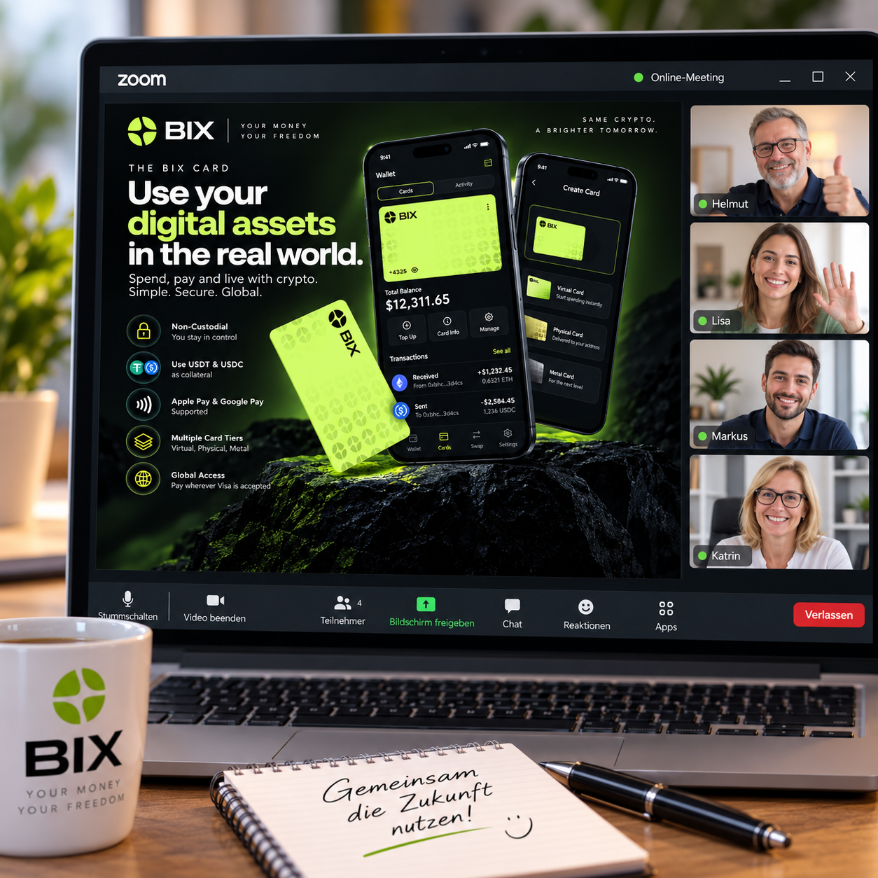 BIX-Debitcard gemeinsam einrichten & aktivieren